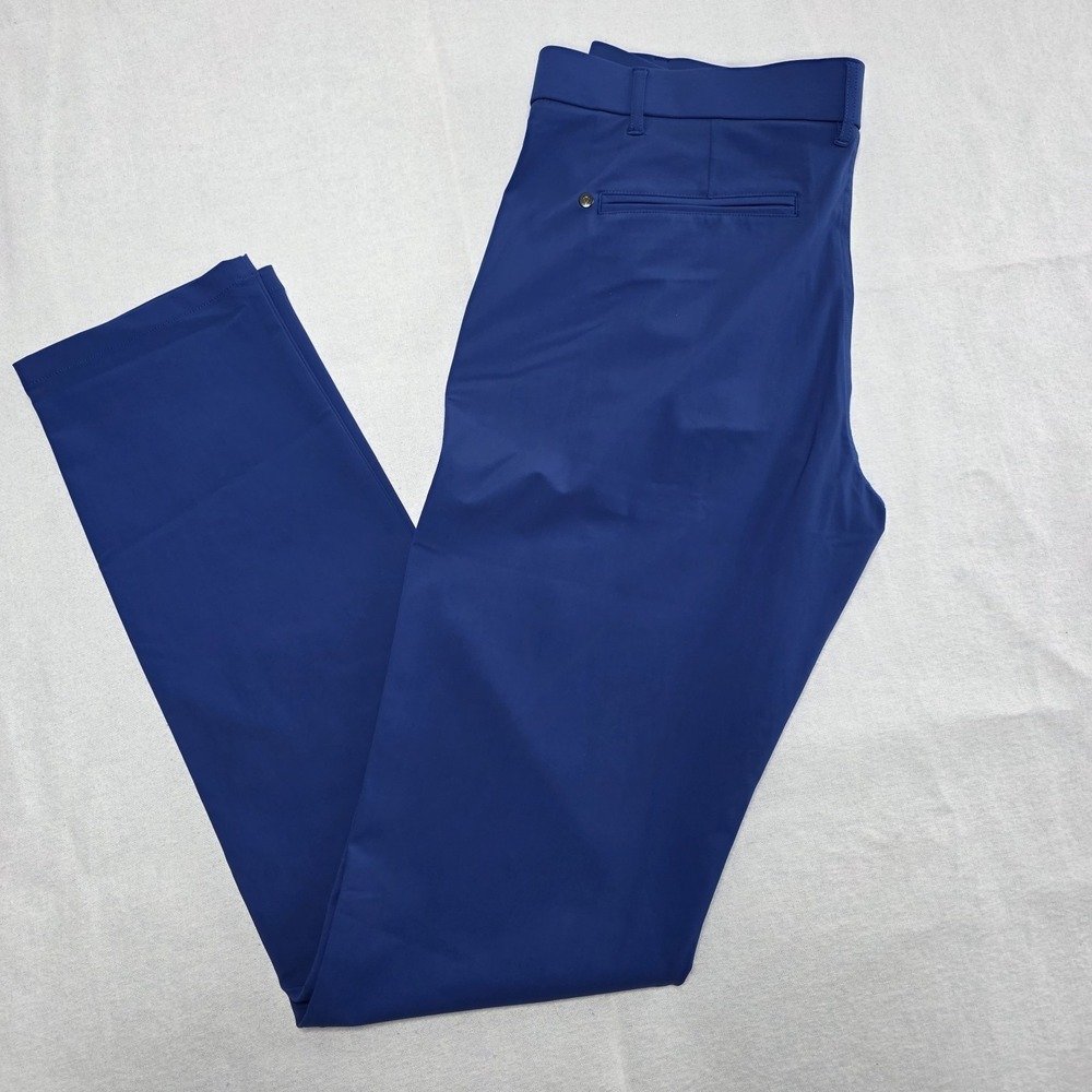 Greyson Montauk Men's Chino Golf Pants Trousers 32x34‎ Blue Polyamide NWT